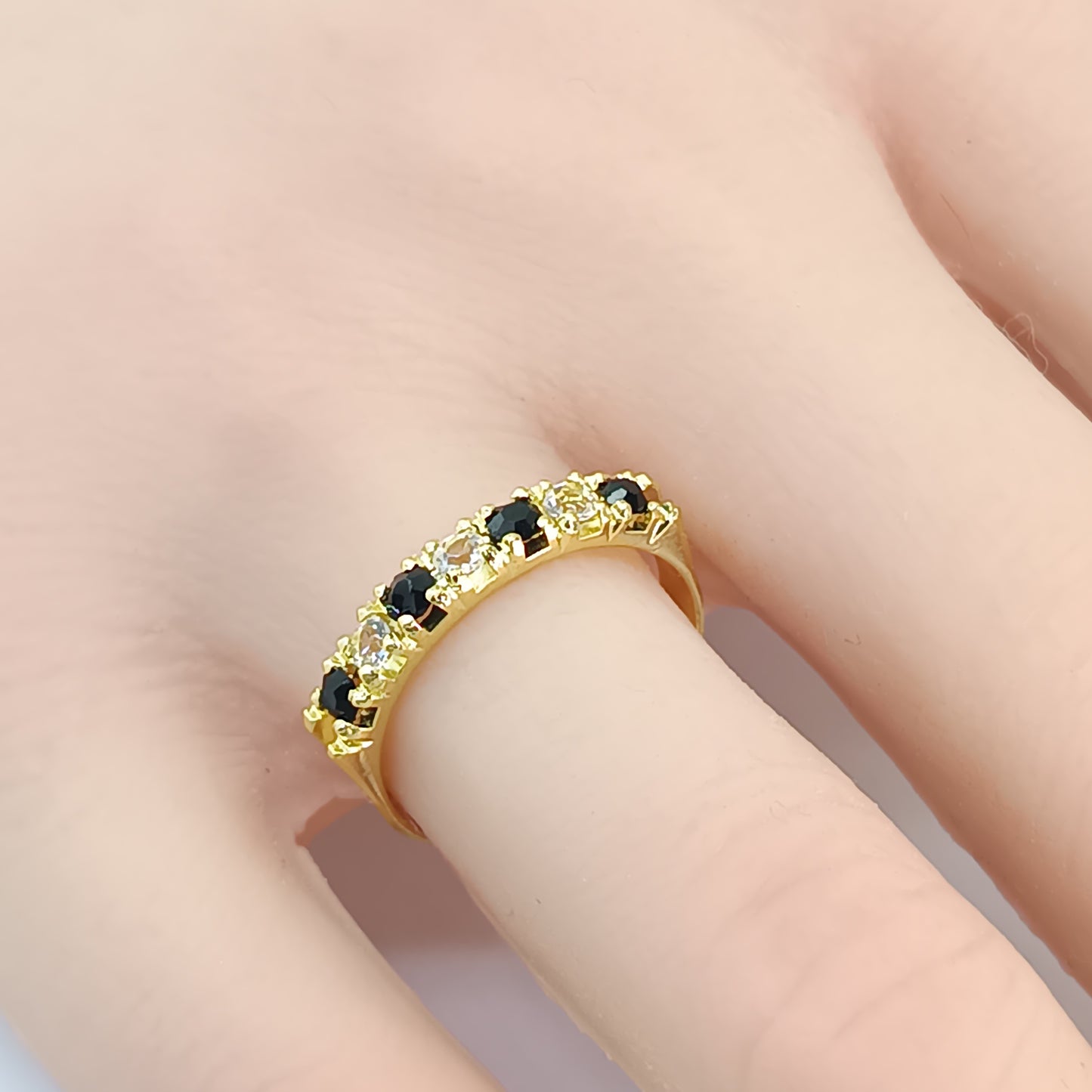 Anel Folheado em Ouro Amarelo