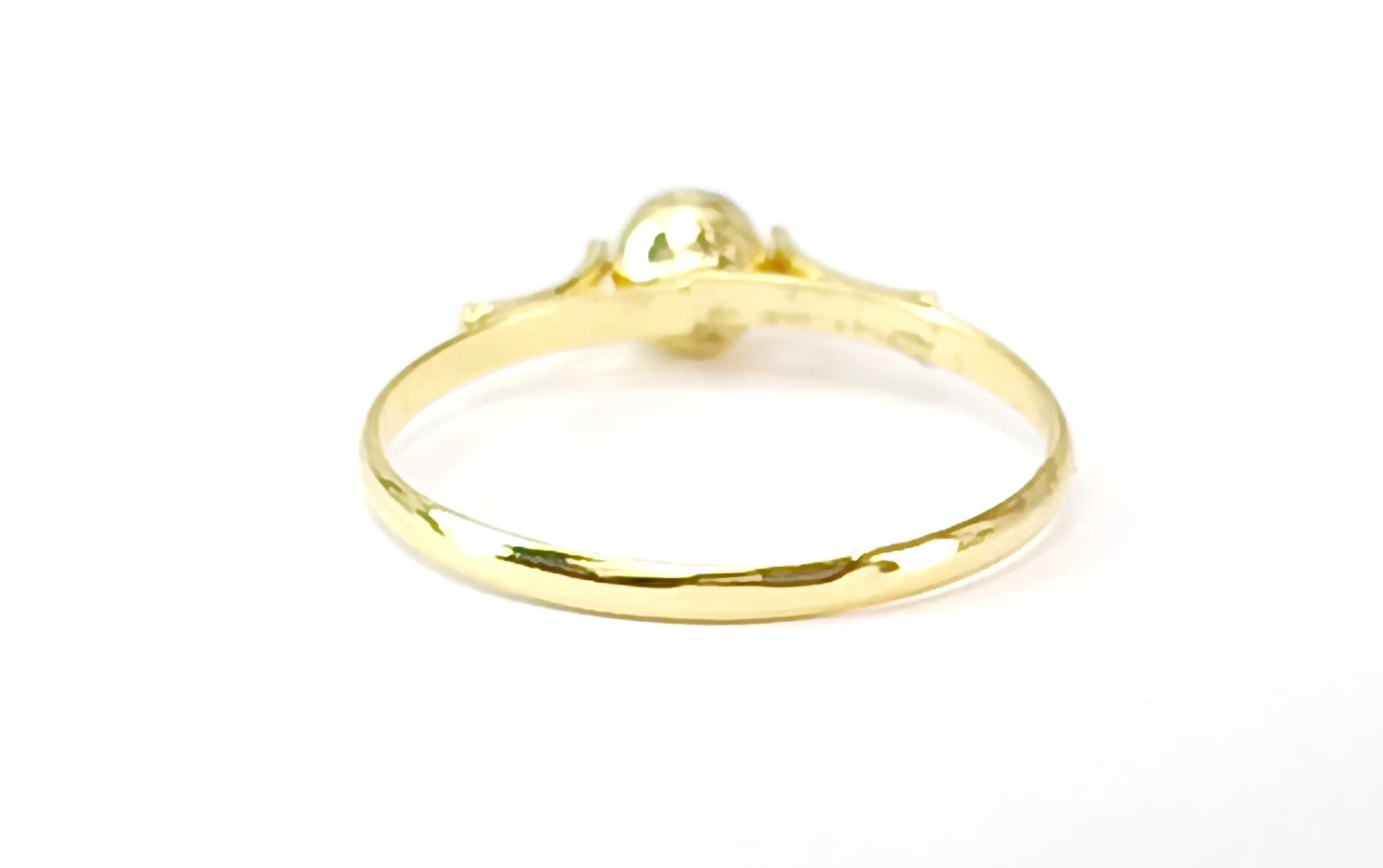 Anel Folheado em Ouro Amarelo