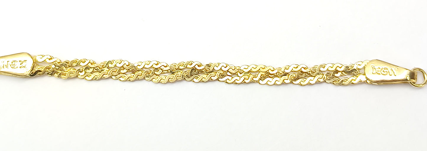 Pulseira Folheada em Ouro Amarelo