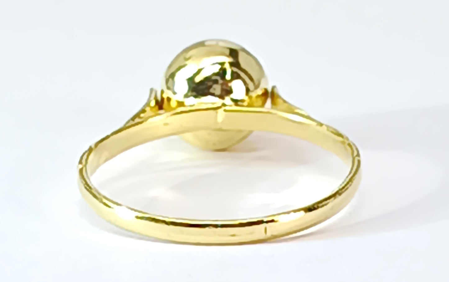 Anel Folheado em Ouro Amarelo