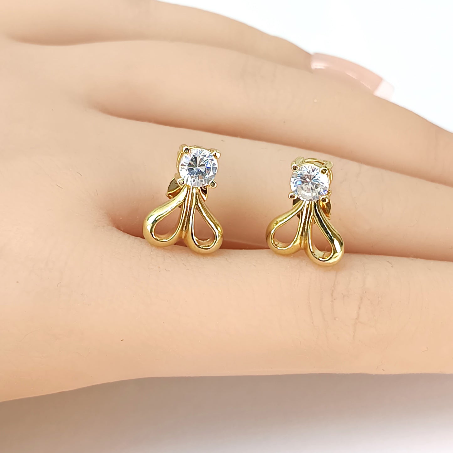 Brinco Folheado em Ouro Amarelo