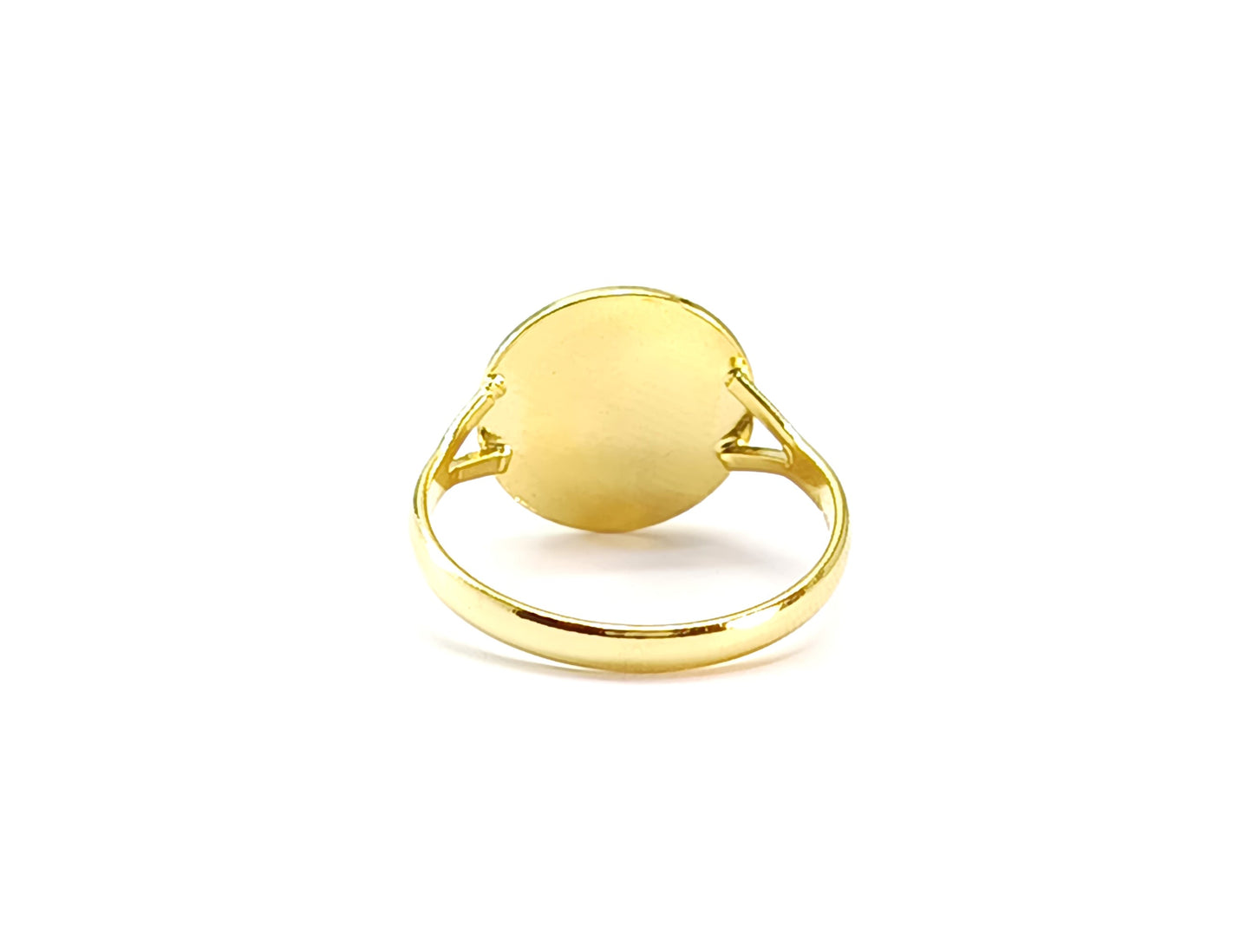 Anel Folheado em Ouro Amarelo