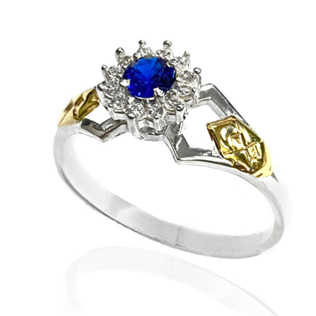 Anel de Formatura em Prata e Ouro