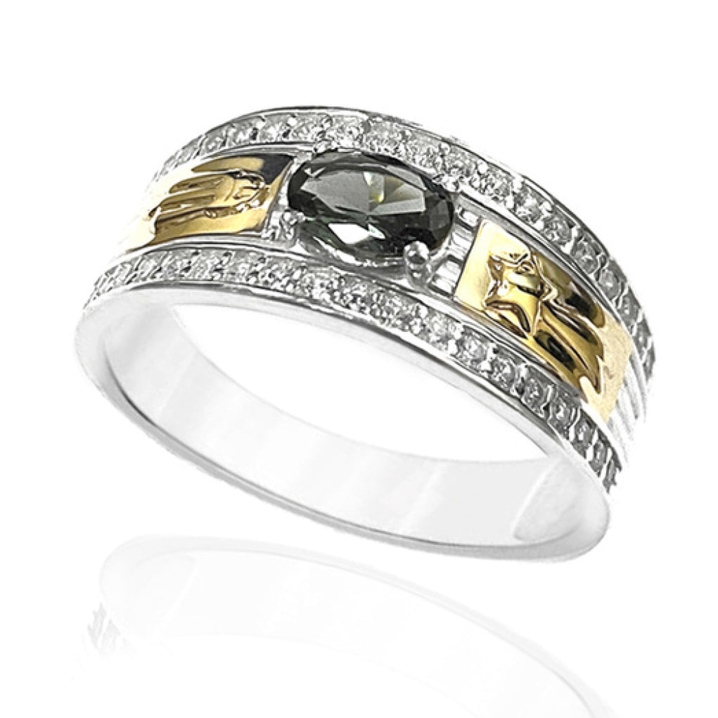 Anel de Formatura em Prata e Ouro