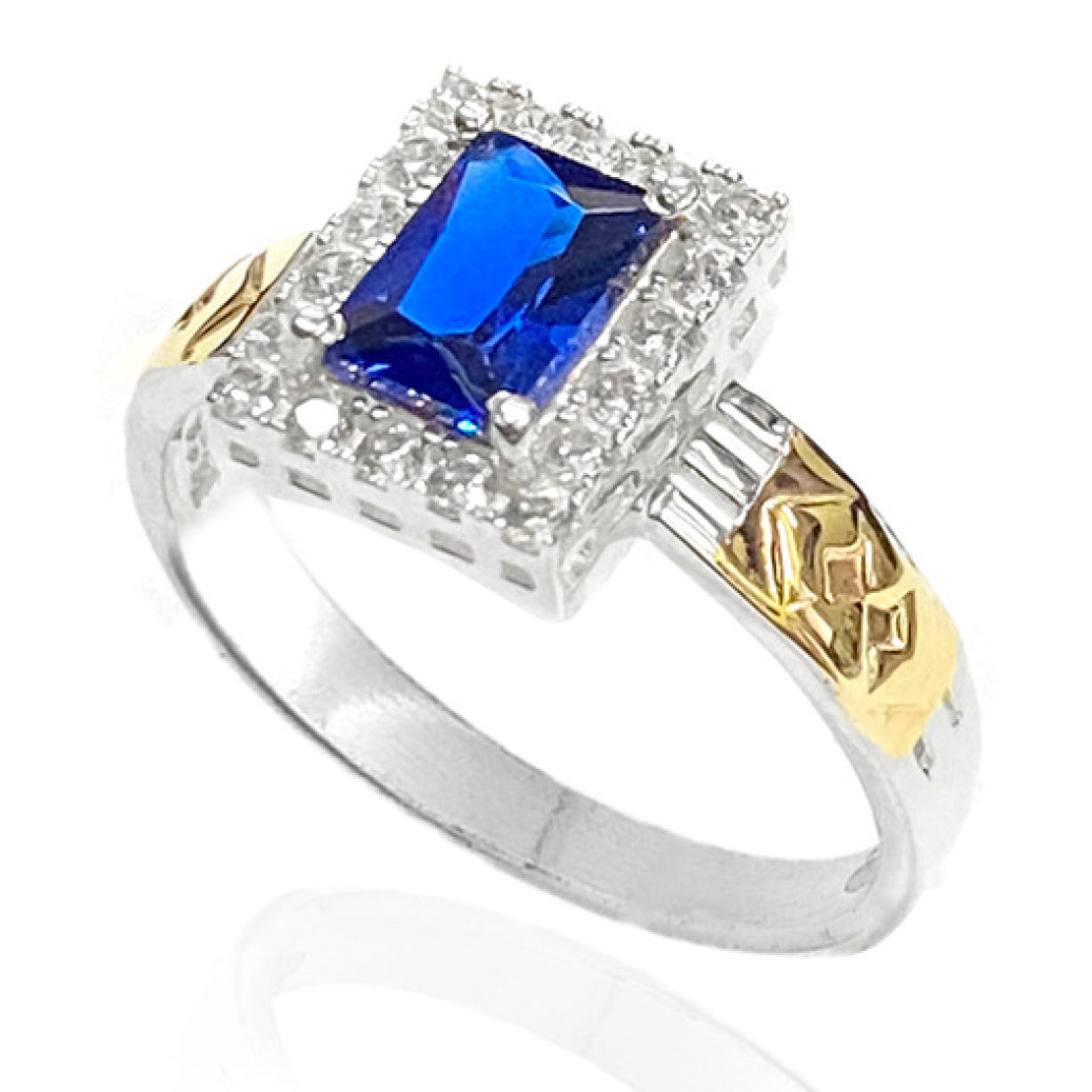 Anel de Formatura em Prata e Ouro