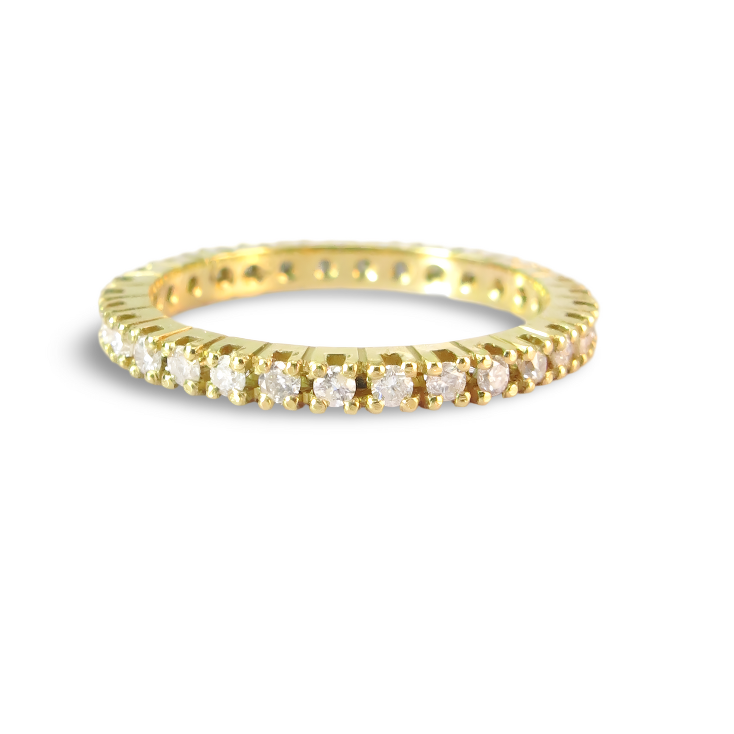 Anel de Diamantes em Ouro Amarelo
