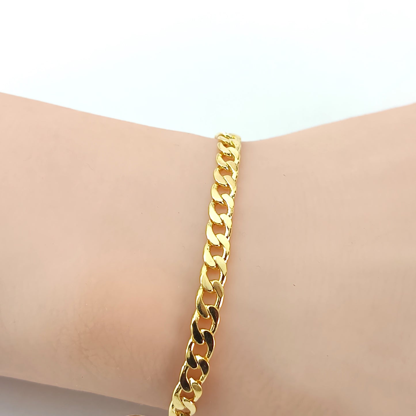 Pulseira Folheada em Ouro Amarelo
