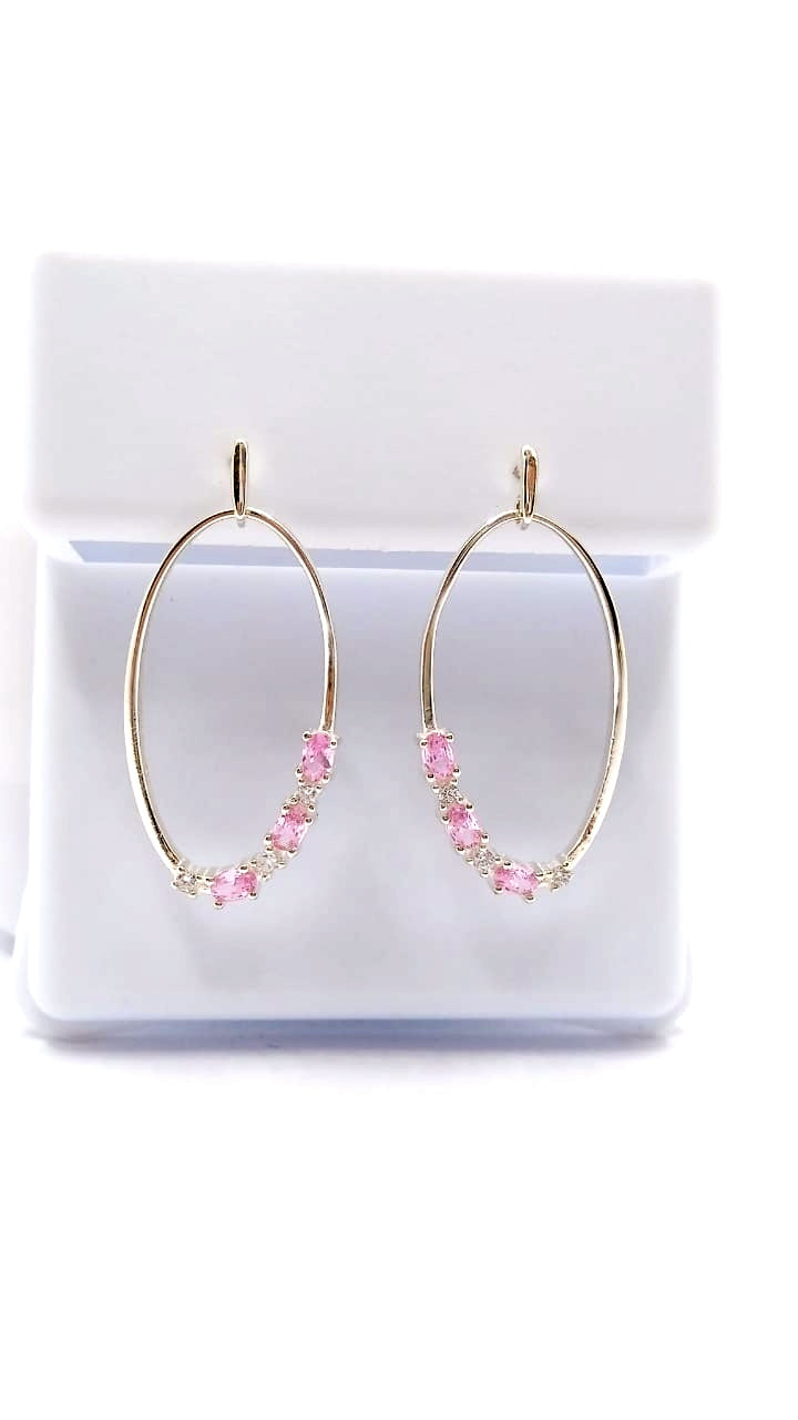 Brinco em Prata com Cristais