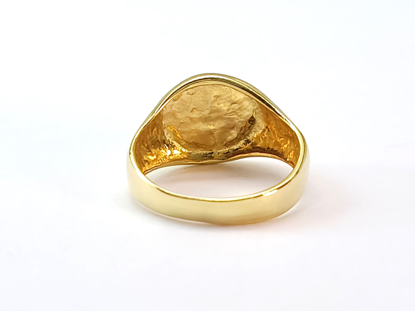 Anel Folheado em Ouro Amarelo