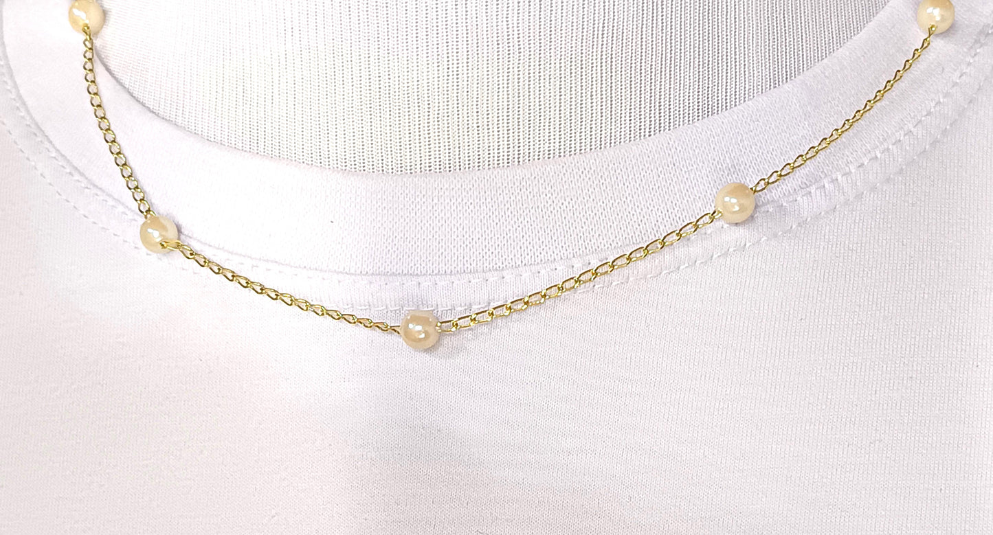 Gargantilha Folheada em Ouro Amarelo