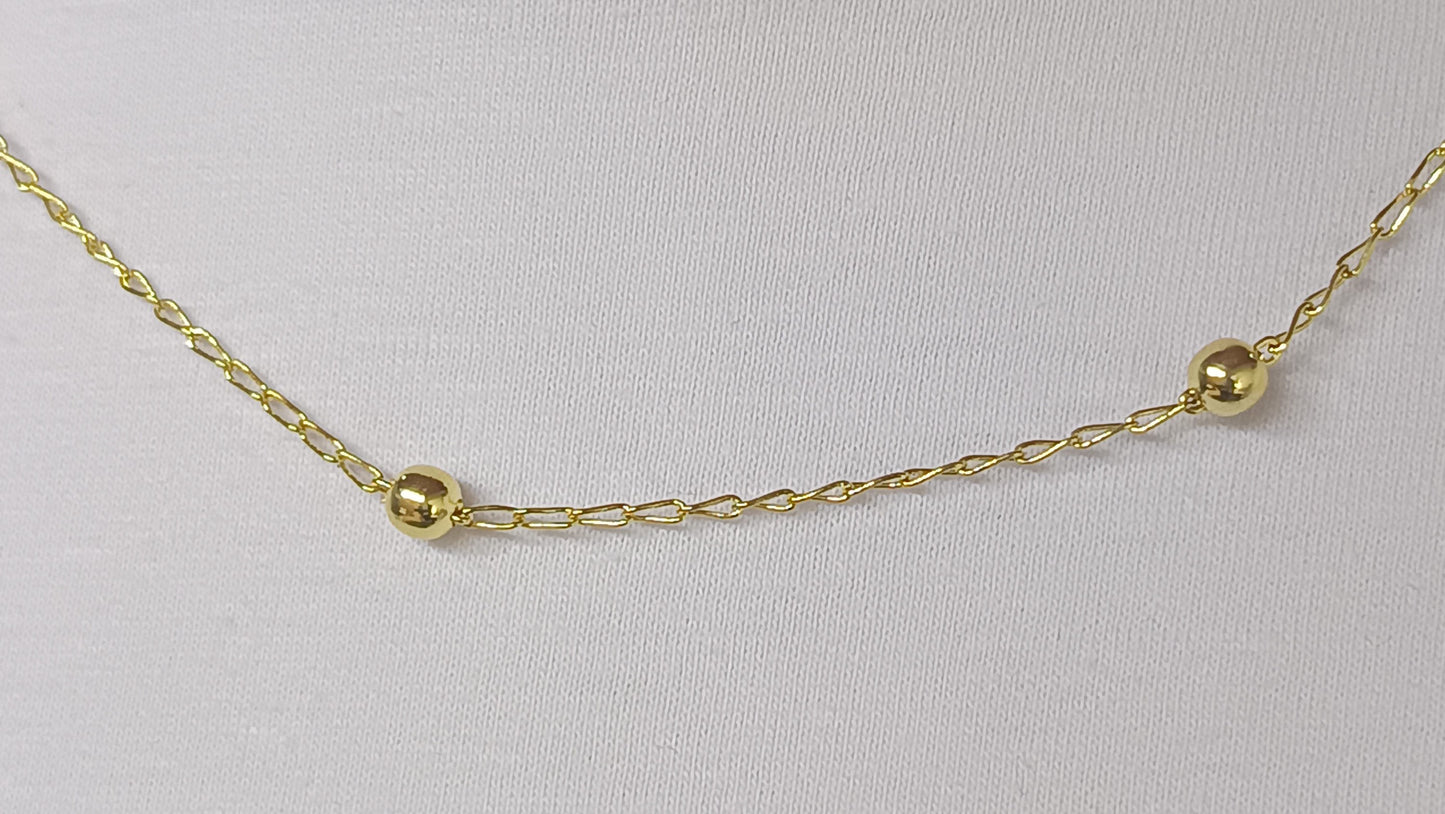 Gargantilha Folheada em Ouro Amarelo