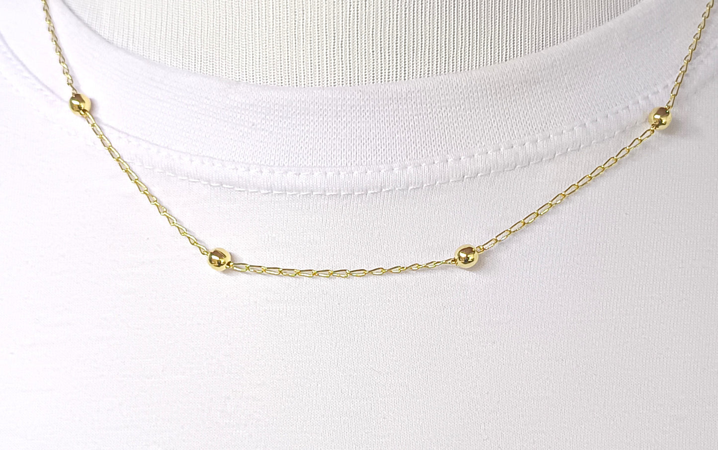 Gargantilha Folheada em Ouro Amarelo