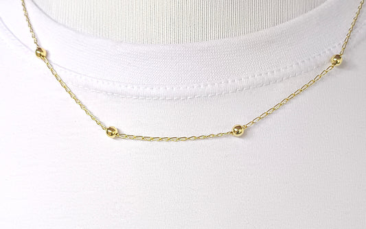 Gargantilha Folheada em Ouro Amarelo