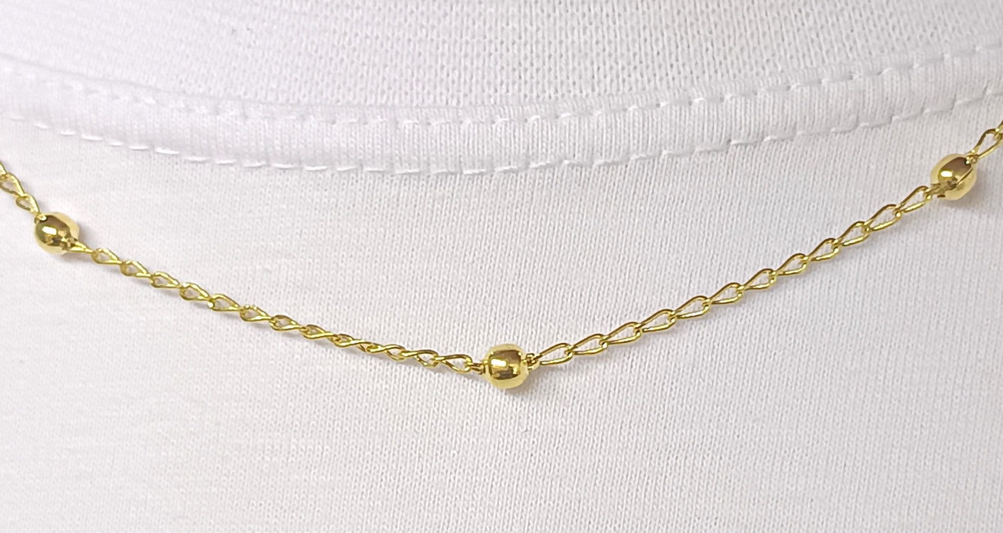 Gargantilha Folheada em Ouro Amarelo