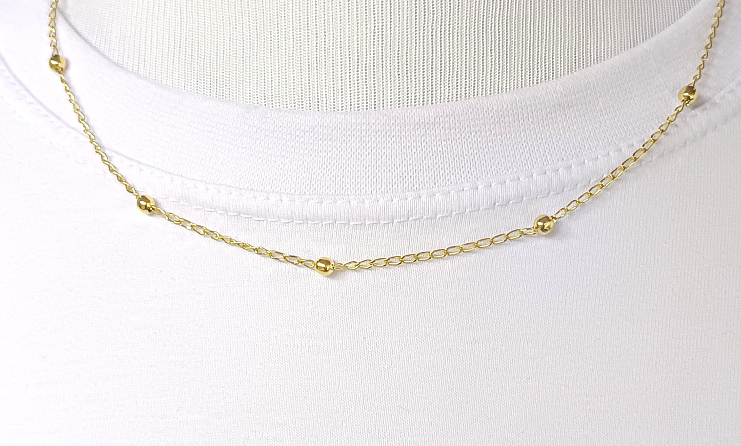 Gargantilha Folheada em Ouro Amarelo