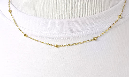 Gargantilha Folheada em Ouro Amarelo