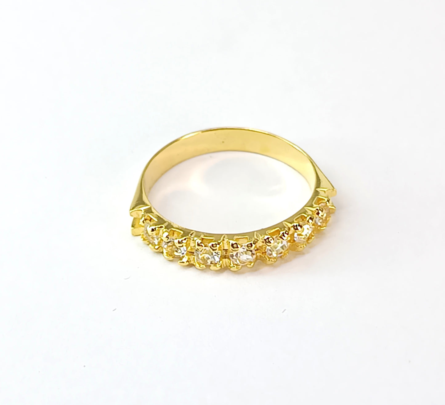 Anel Folheado em Ouro Amarelo