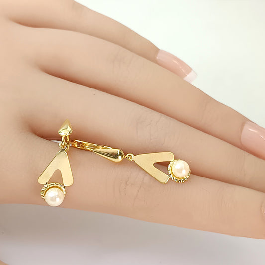 Brinco Folheado em Ouro Amarelo