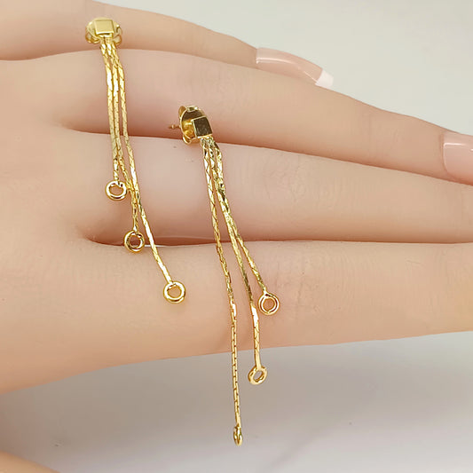 Brinco Folheado em Ouro Amarelo