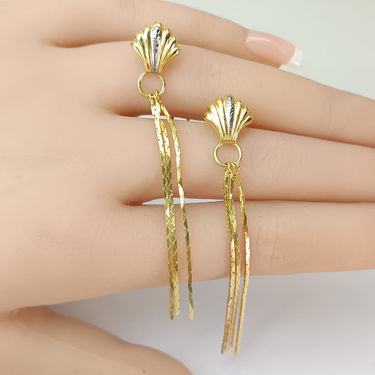 Brinco Folheado em Ouro Amarelo