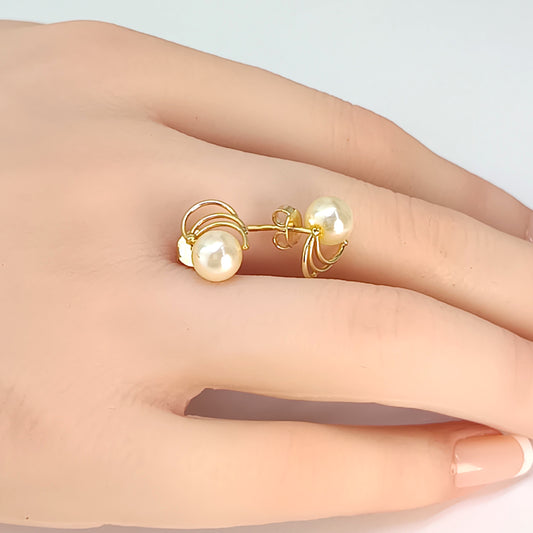 Brinco Folheado em Ouro Amarelo