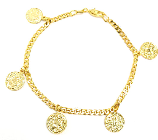 Pulseira Folheada em Ouro Amarelo