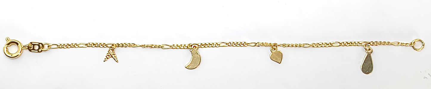 Pulseira Folheada em Ouro Amarelo