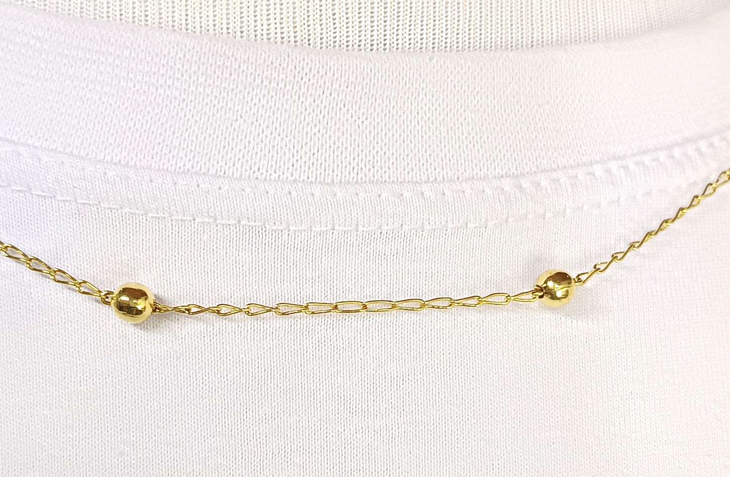 Gargantilha Folheada em Ouro Amarelo