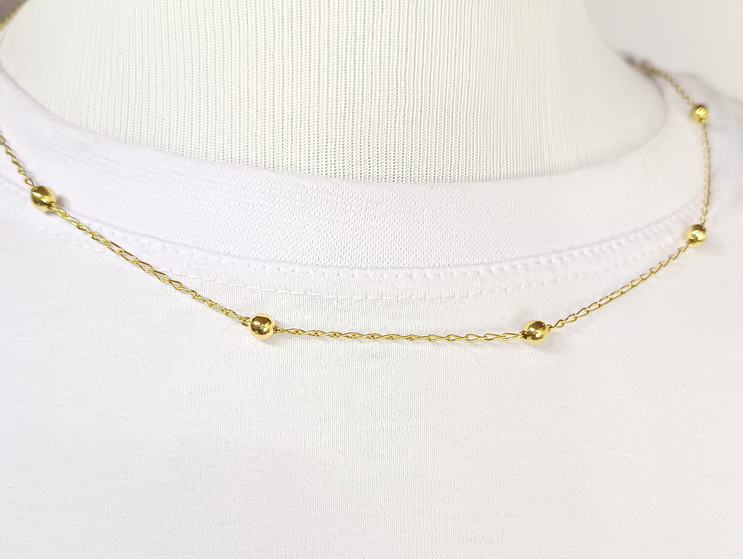 Gargantilha Folheada em Ouro Amarelo