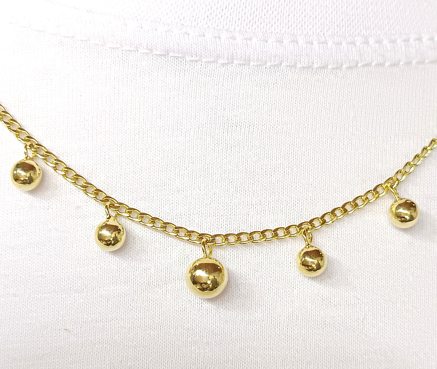 Gargantilha Folheada em Ouro Amarelo