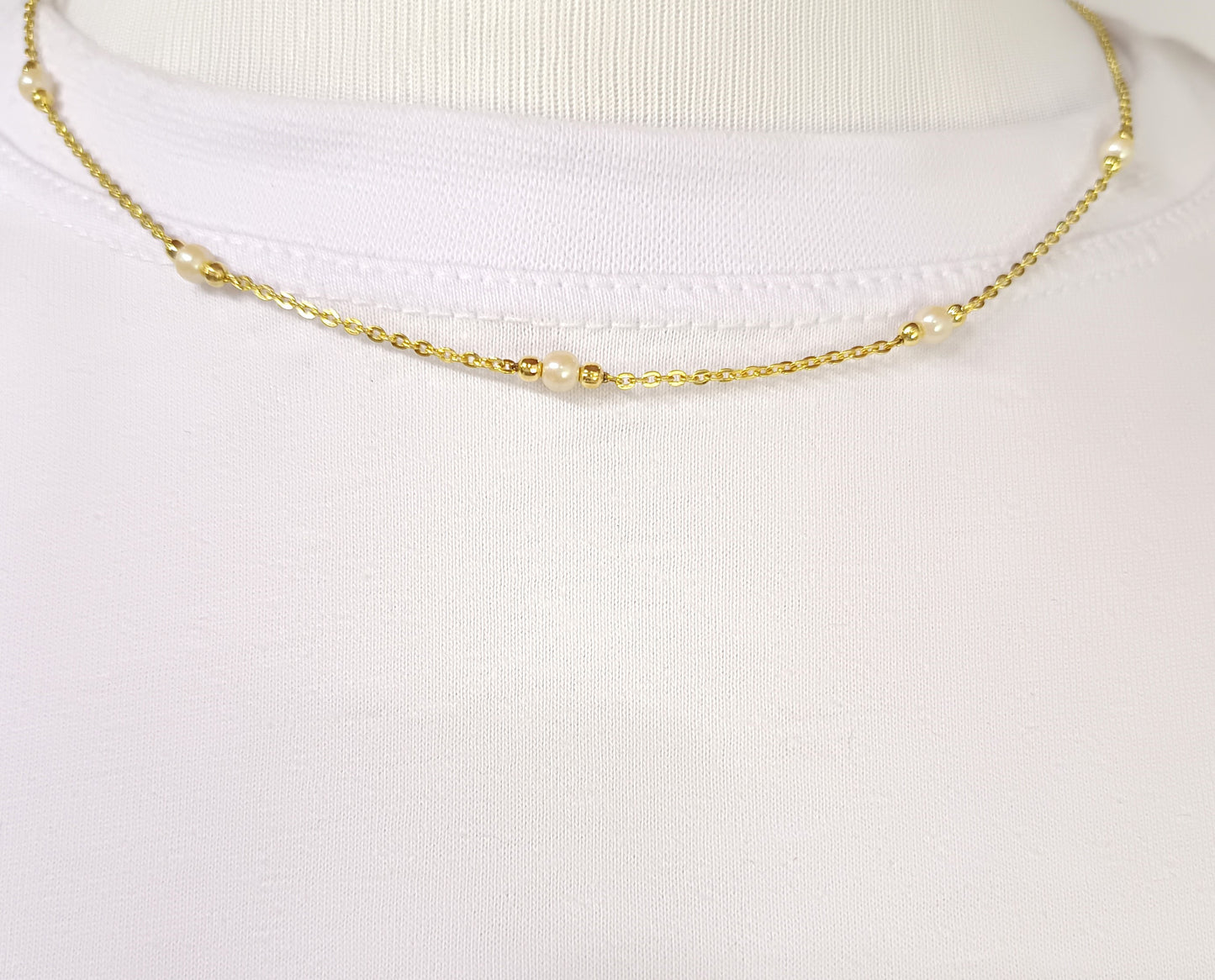 Gargantilha Folheada em Ouro Amarelo