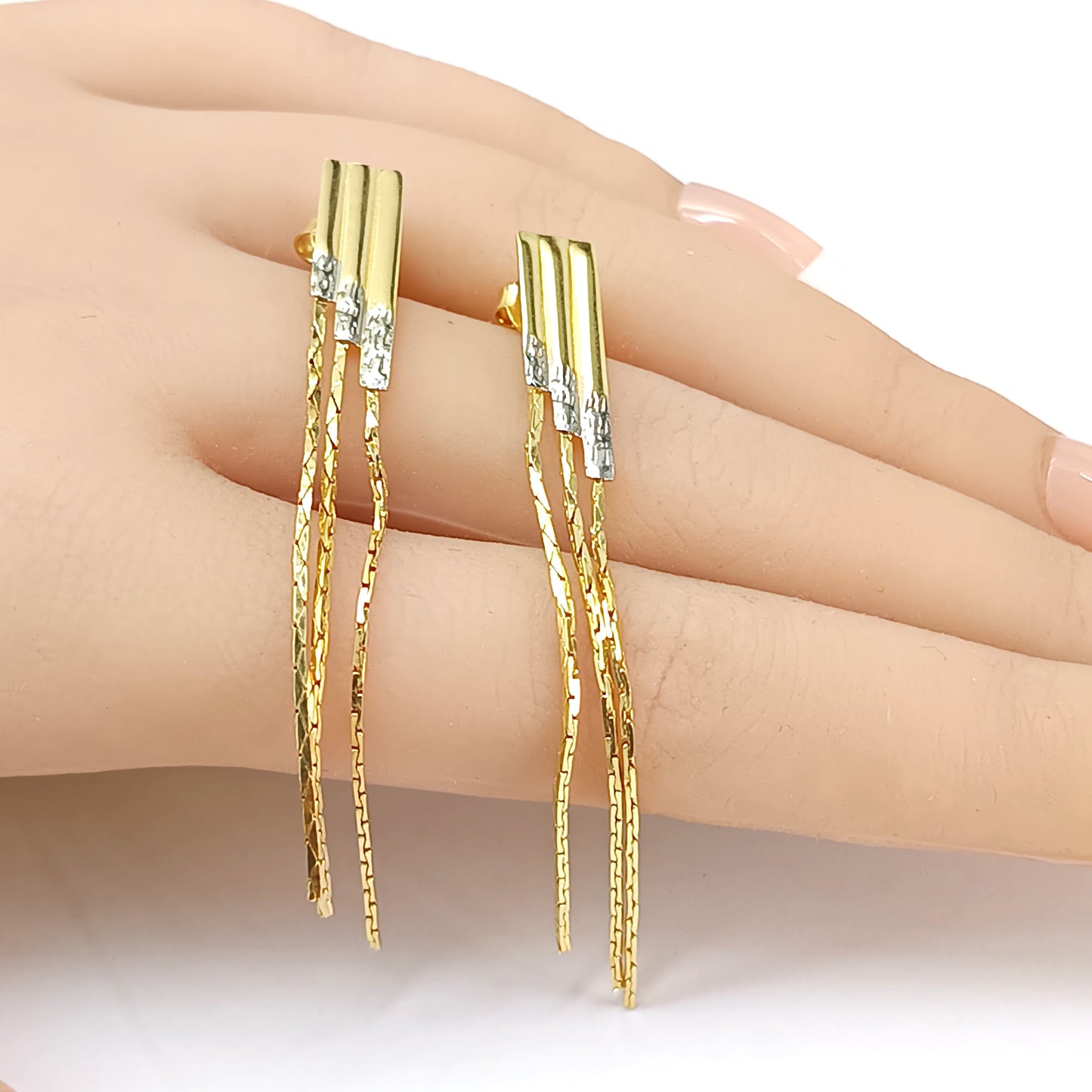 Brinco Folheado em Ouro Amarelo