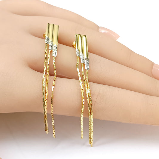 Brinco Folheado em Ouro Amarelo