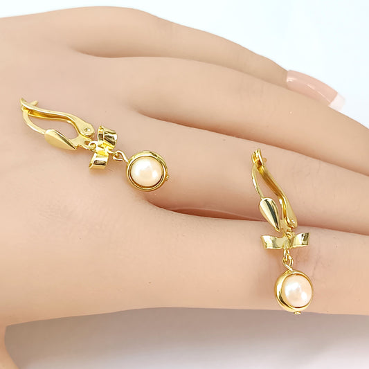 Brinco Folheado em Ouro Amarelo