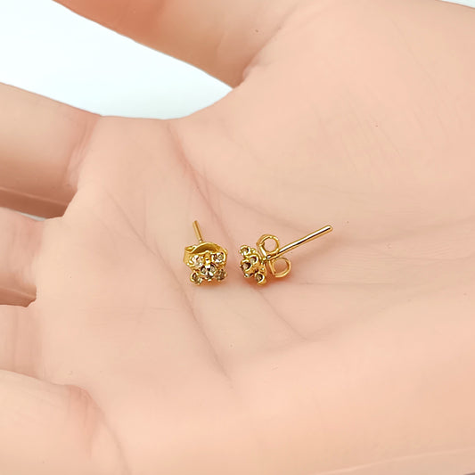 Brinco Folheado em Ouro Amarelo
