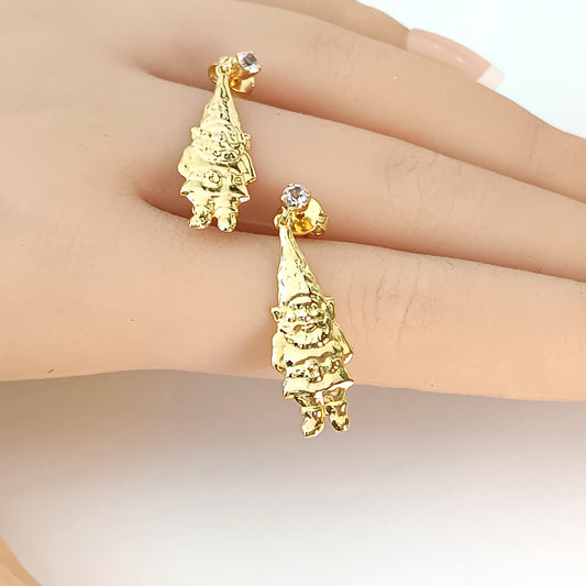 Brinco Folheado em Ouro Amarelo