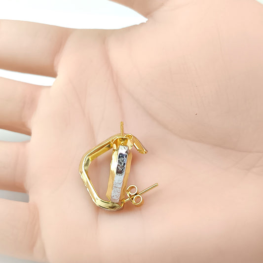 Brinco Folheado em Ouro Amarelo