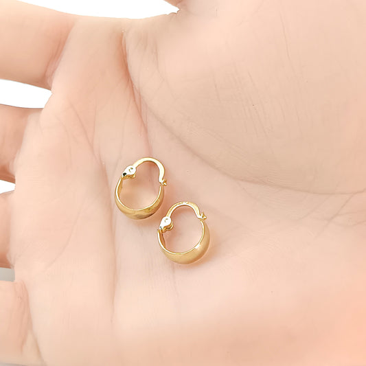 Brinco Folheado em Ouro Amarelo