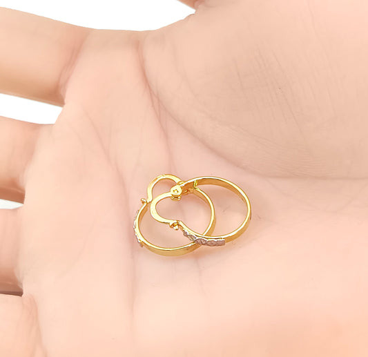 Brinco Folheado em Ouro Amarelo