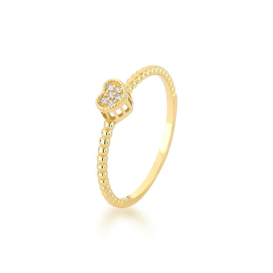 Anel em Ouro Amarelo