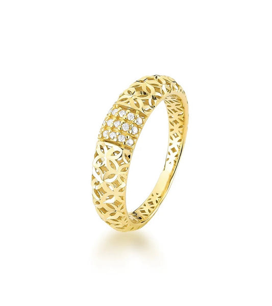 Anel em Ouro Amarelo