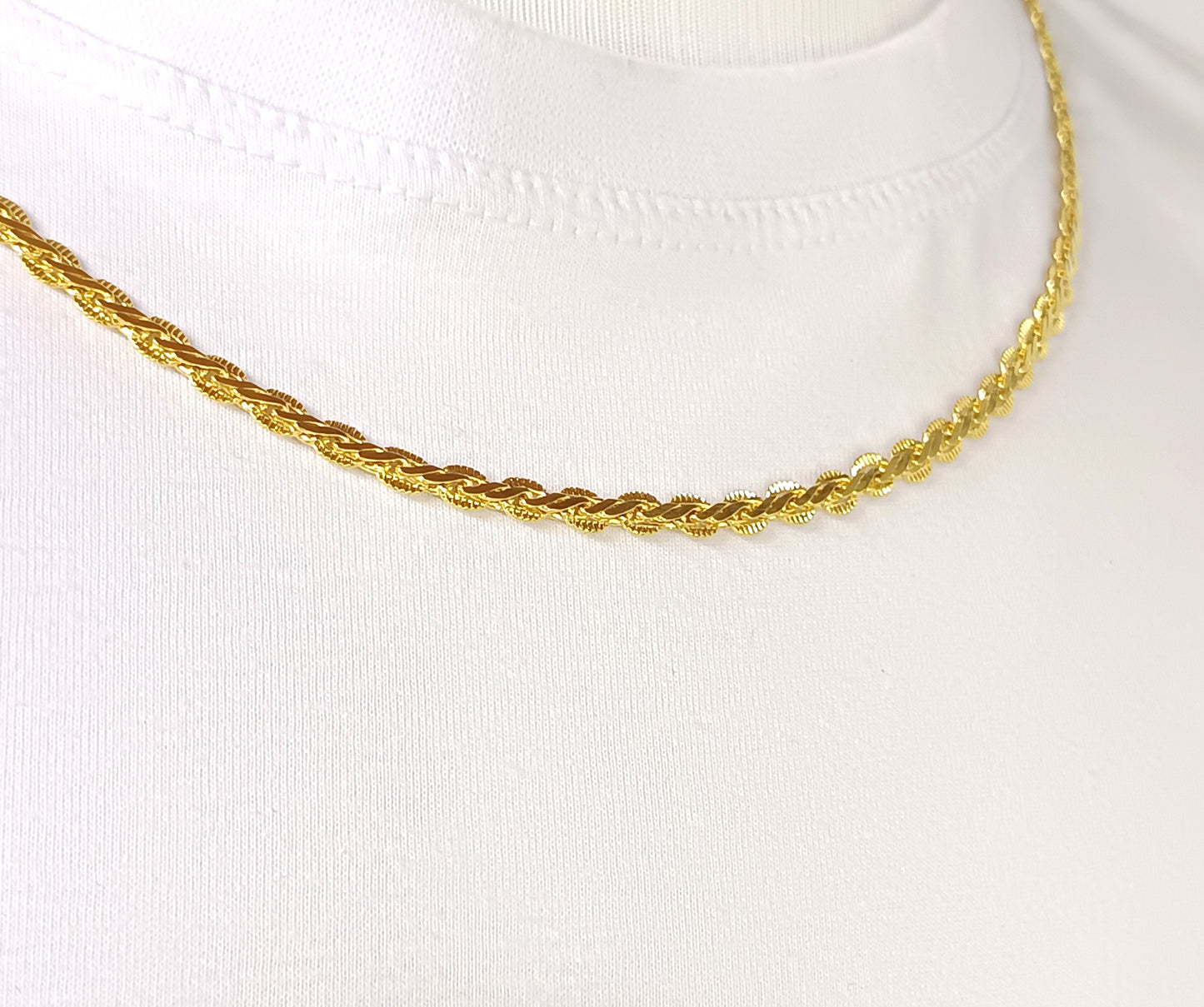 Corrente Folheada em Ouro Amarelo