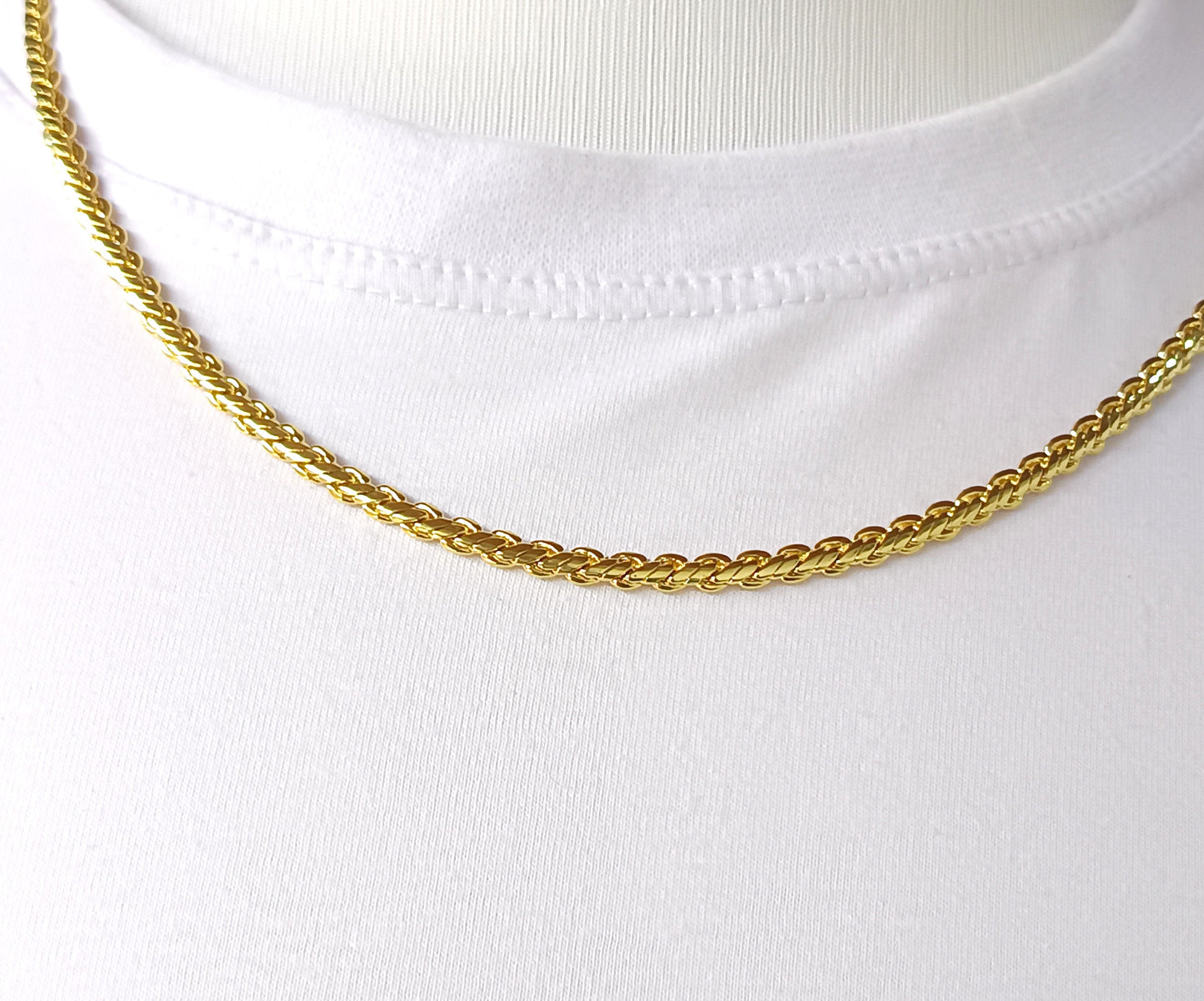 Corrente Folheada em Ouro Amarelo