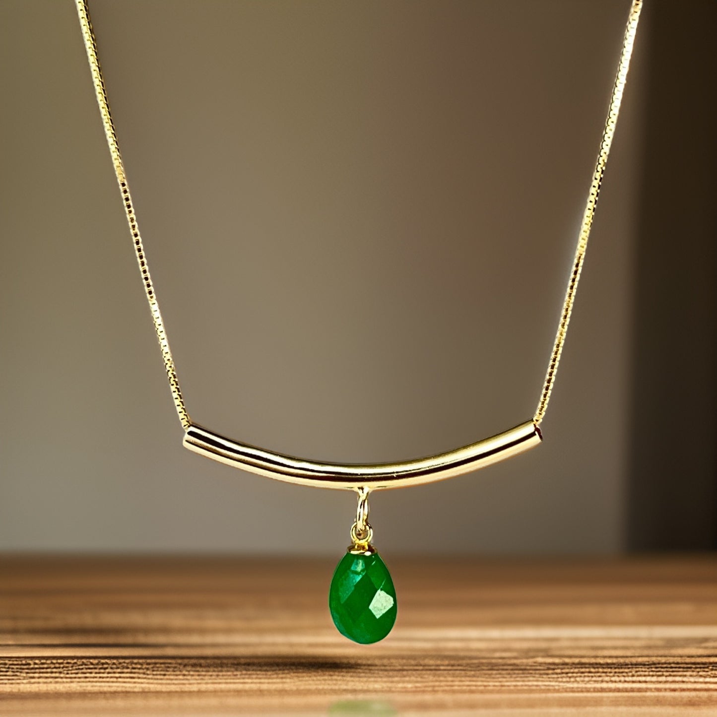 Conjunto com Ametistas Verdes em Prata e Ouro