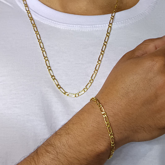 Conjunto Folheado em Ouro Amarelo - 0479