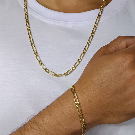 Conjunto Folheado em Ouro Amarelo - 0480