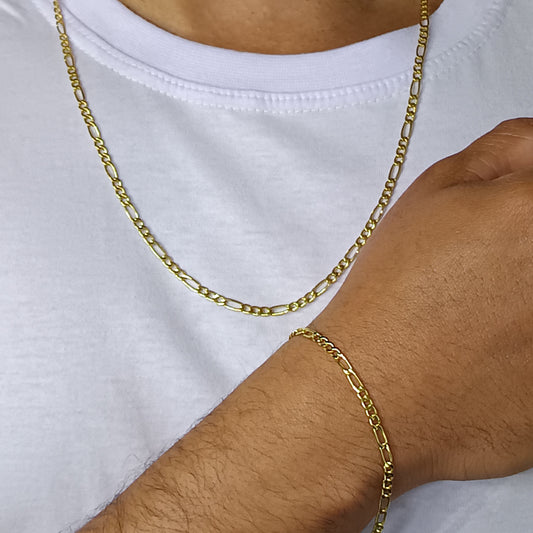 Conjunto Folheado em Ouro Amarelo - X