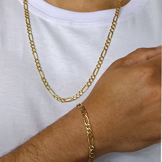 Conjunto Folheado em Ouro Amarelo - 0482