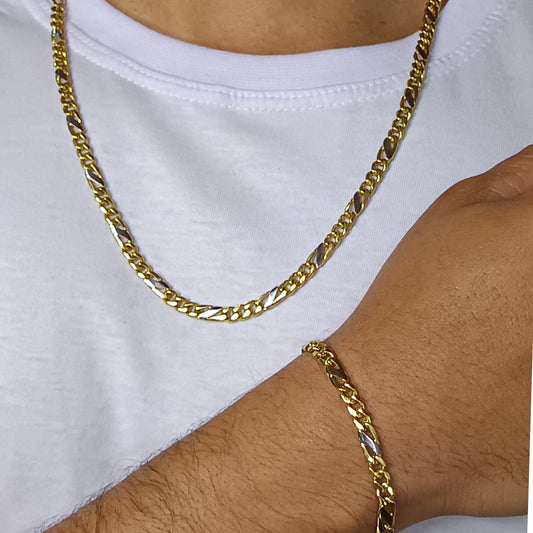 Conjunto Folheado em Ouro Amarelo - 0483