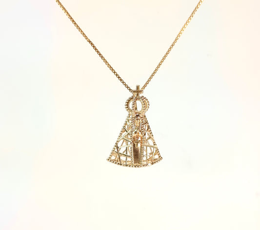Pingente de Ouro 18k Nossa Senhora Aparecida